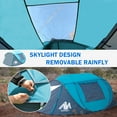 thumbnail image 6 of Camping with Skylight, Waterproof Family Tent with Removable Rainfly Automatic Setup in Second, 2 Doors & Side Windows 3-4 People Instant Easy Popup Beach Tent, 6 of 7