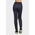thumbnail image 3 of Sofra Women Polar Fleece Jeans Leggings S, Blue, 3 of 5