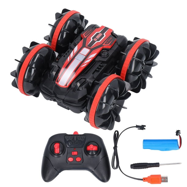 RC Boat Stunt Car 2.4GHz 4WD Double Sided Scrolling Single Handle