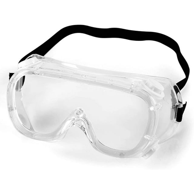 Jinsinto Anti-fog Safety Glasses with Wide Vision Clear Lens Adjustable Lab Goggles Chemical Splash Protection Work Safety Goggles