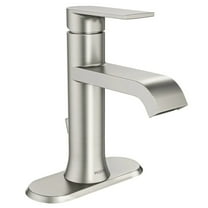MOEN WS84760SRN Genta Single Handle Single Hole Bathroom Faucet in Brushed Nickel