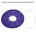 thumbnail image 3 of Uxcell 8 Inch Folding Hanging Wedding Home Party Paper Lanterns Dark Purple 6 Pack, 3 of 7