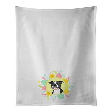 

Carolines Treasures 28 x 19 in. Unisex Pit Bull Black No.3 White Dish Towels Kitchen Towel - Set of 2