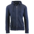 thumbnail image 3 of Mens Fleece Hoodie With Thermal Lined Hood Slim Fit Zip-Up Sweater, 3 of 4