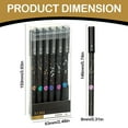 thumbnail image 3 of CoreLiving Erasable Gel Pens, 0.35mm Fine Tip Thermochromic Ink Pens, Smooth Writing Refillable Black Ink Pens with Built-In Eraser for Office Supplies, 12-Pack, 3 of 9