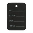 thumbnail image 2 of 100 Pcs Price Tags, Unstrung Tag without String, 1.96x1.37'' Black Paper Tags for Clothes Size, Labels, Coupon, Store & Clothing Labels, Hang Tag Labels for Retail Jewelry Merchandise Marking Label, 2 of 9