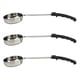 thumbnail image 1 of 3X Cuchara de Salsa para Untar de Pizza Manejar de Goma Cuchara de Cocina de Fondo Plano Cuchara de Cocina de Acero Inoxidable Cuchara de Sopa para Mezclar y Medir -6 Oz, 1 of 4