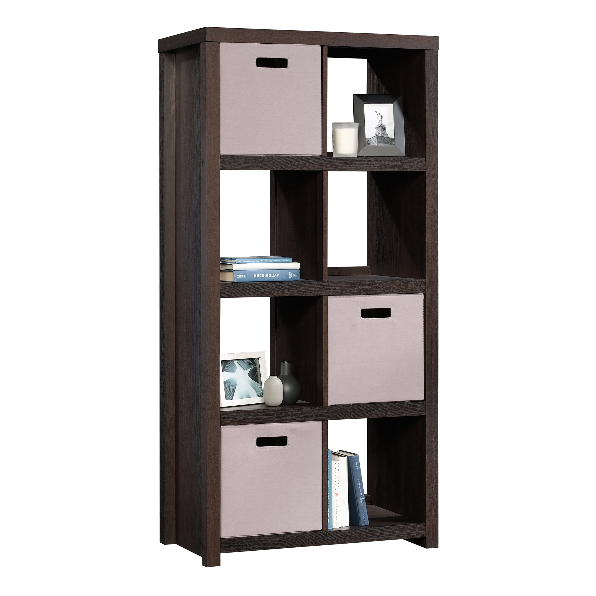Sauder HomePlus 8Cube Organizer Bookcase, Dakota Oak Finish Walmart