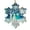 #2_Snowflake, variant on PYURTEP Snowflake-Shaped Sea Glass Christmas Ornaments, Acrylic Hanging Christmas Decorations, Friendship Keepsake Pendant for Best Friends, 3 inch