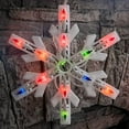 thumbnail image 6 of Christmas Snowflake Lights Outdoor,100 Count 8.5FT Connectable Waterproof Christmas Icicle Lights with 6 Drops Plug in for Indoor Xmas Yard Home Decorations (Multi-Colored), 6 of 6