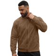 thumbnail image 6 of UDAUDU Mens Faux Suede Jacket Lightweight Vintage Trucker Bomber Jackets Casual Zipper Stand Collar Cardigans Fashion Coat M, 6 of 9