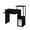 Black, variant on Rectangular Office Desk with Keyboard Tray / Comfortable Office Work Experience