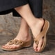 thumbnail image 1 of Sandalias ortopédicas elásticas, sandalias cruzadas, zapatillas tejidas con cuña para la playa, zapatos Wmkox8yii hj789, 1 of 7