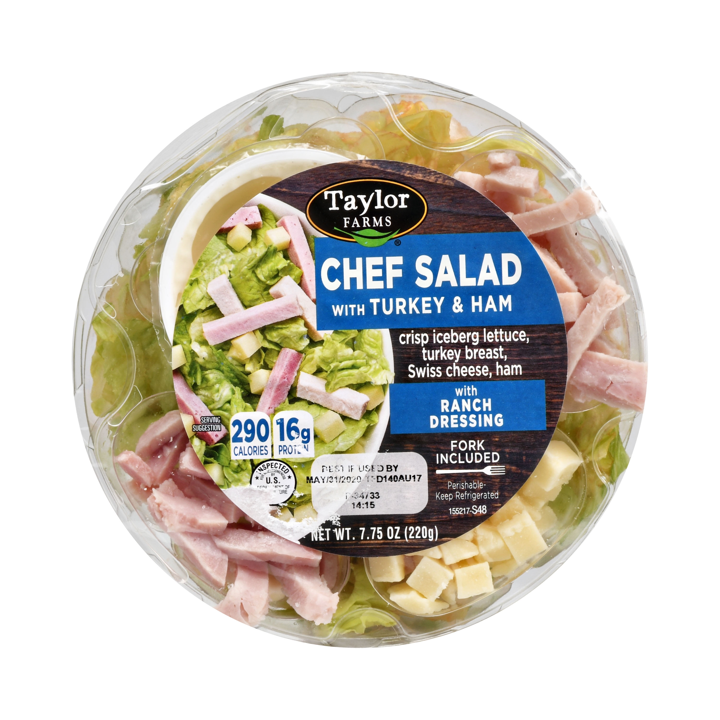 Taylor Farms Chef Salad Bowl, 7.75 oz