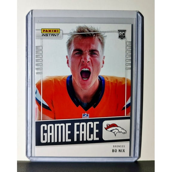 Bo Nix 2024 Panini Game Face #30 NFL Rookie Card Denver Broncos 1/331