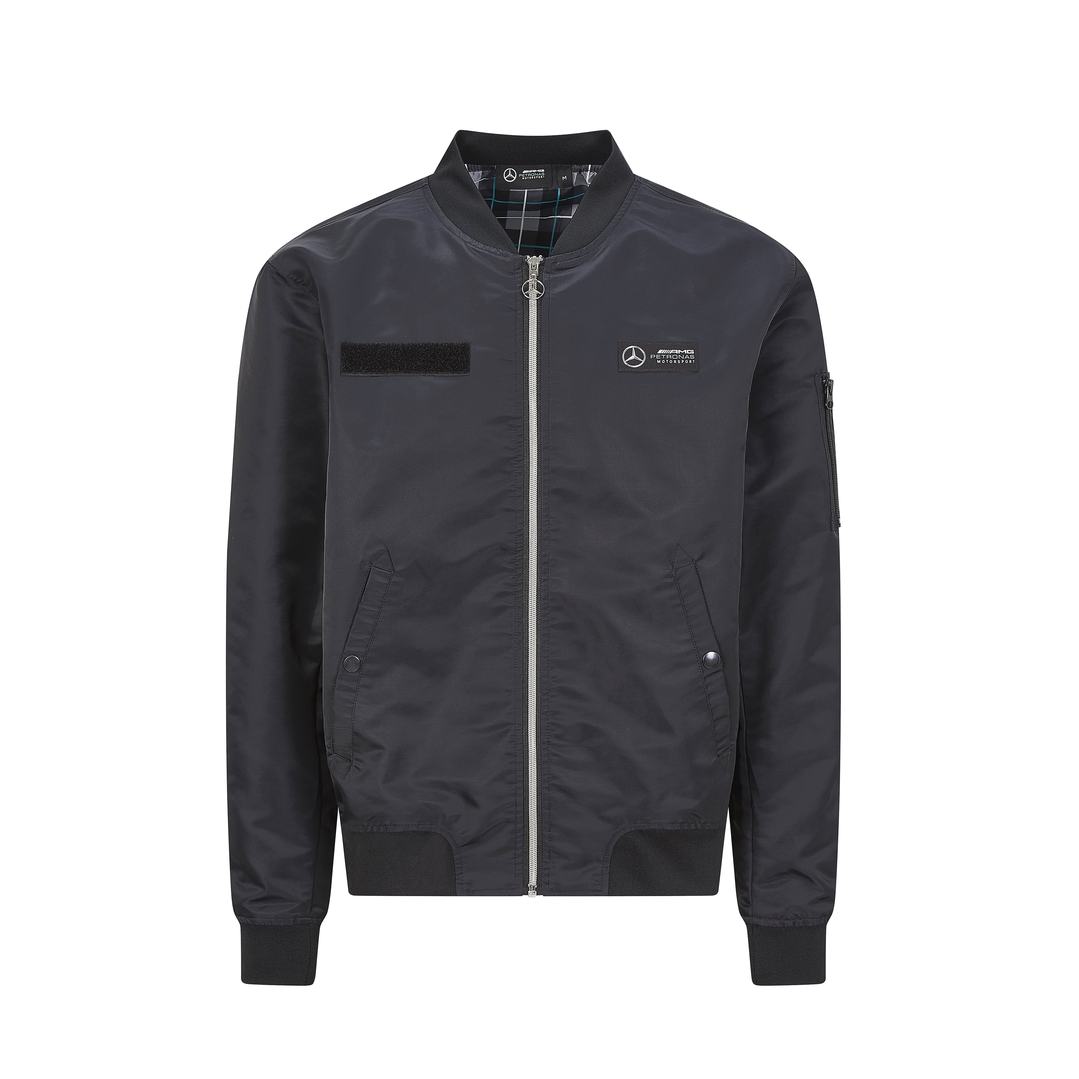 Mercedes Benz AMG Petronas F1 Men's Bomber Jacket Black Size S