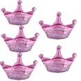 thumbnail image 2 of 5-Piece Set for Kids' Parties & Weddings, Pink Delight Sparkling Princess Birthday Crown Balloons, 2 of 8
