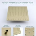thumbnail image 5 of Boyel Living 3-Function Shower System with Waterfall Tub Spout and Handheld Shower Brushed Gold 12 in Square Wall Mount Shower Head with Pre-Embedded Valve, 5 of 7