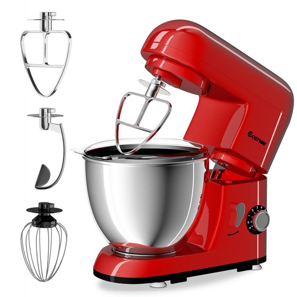 Costway Electric Food Stand Mixer 6 Speed 4.3Qt 550W TiltHead