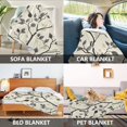thumbnail image 2 of Yayeee Throw Blanket for Couch Soft Warm 50" x 60" Sofa Chair Bed Decoration, Leaves Pattern, 2 of 7