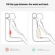 thumbnail image 5 of Almohadas lumbares, almohadas de soporte lumbar para silla de oficina, almohadas ergonómicas de espuma para la espalda de coche, soporte para la espalda de silla de oficina, fundas para asientos de ca, 5 of 7