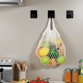 thumbnail image 4 of Ganchos Adhesivos 4 paq. - Acero Inoxidable Negro, Soporte Extra Fuerte. Sin taladrar, ideal para baño, cocina y hogar. ¡Sujeta toallas, ropa y decoración!, 4 of 4