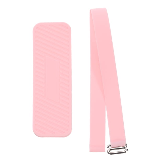 Correa de agarre para teléfono Uxcell, correa de muñeca portátil, cordón de silicona elástica con mango para funda de teléfono, rosa, 1 pieza