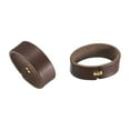 thumbnail image 4 of 2Pack Leather Belt Loop Keepers, 11.5cm Outer Girth Belt Strap Ring Buckle (Coffee), 4 of 6