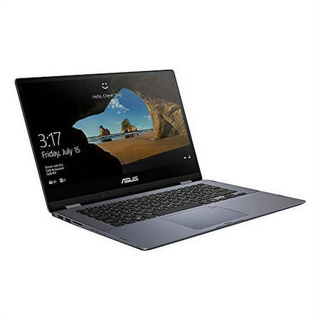 ASUS VivoBook Flip Laptop, 14 Touch Screen, Intel Core i3, 4GB Memory, 128GB Solid State Drive, Windows 10 Home in S Mode,TP412F
