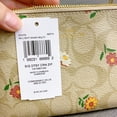 thumbnail image 2 of Coach Women's Corner Zip Wristlet In Signature Canvas With Nostalgic Ditsy Print (Light Khaki Multi), 2 of 5