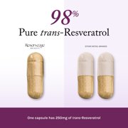 Reserveage Beauty, Resveratrol 250 mg, Antioxidant Supplement for Heart and Cellular Health, Supports Healthy Aging and Immune System, Paleo, Keto, 30 Capsules