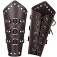 thumbnail image 1 of Protector de brazos de piel sintética para cosplay vikingo medieval, 1 of 7