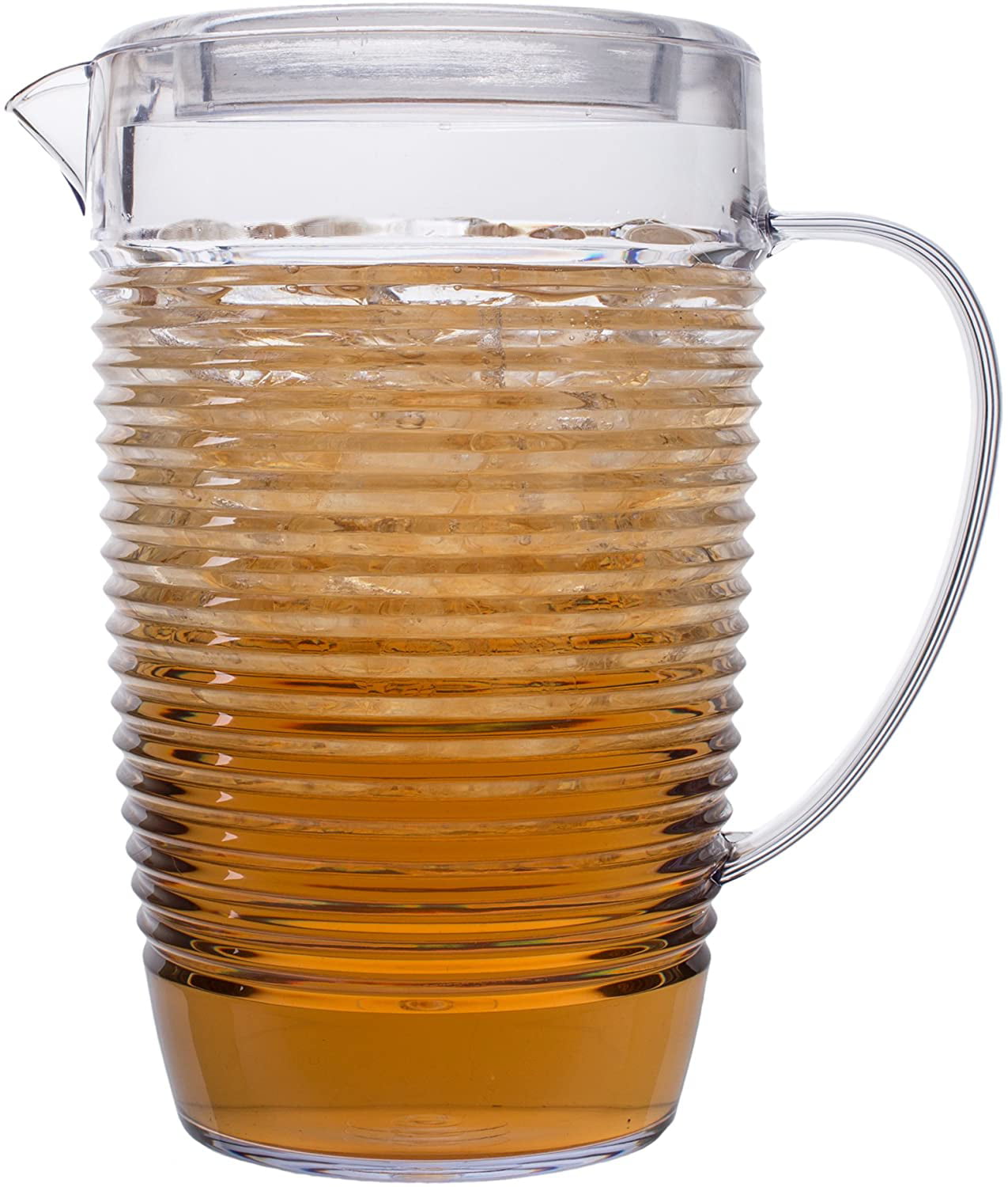 Tioncy 16 Pcs Clear Plastic Drink Pitcher Bulk 34 oz, Water Pitcher with  Handle Beverage Pitchers Beer Ice Pitcher Restaurant Serving Jug for  Wedding