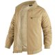 thumbnail image 5 of Ceisia Men's casual solid color zipper coat long sleeve outerwear Gift, 5 of 8