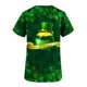thumbnail image 4 of Fiudx Liquidación de Ahorros de Verano Blusa de Manga Corta con Cuello En V para Mujer, Blusa con Bolsillos Estampados para El Día de San Patricio, Enfermería, 4 of 5