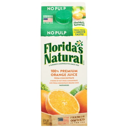 Floridas Natural Fn Orange No Pulp 52oz