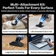 thumbnail image 2 of Cordless Handheld Vacuum Cleaner, Rechargeable Car Vacuum with Brushless Motor, Wireless Mini Portable Hand Vacuum for Pets and Home, Powerful Suction and Compressed Air Duster, Car Accessory, 2 of 8