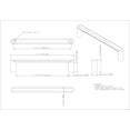 thumbnail image 2 of Elements 105-128 Gibson 5-1/16" Center To Center Contemporary Cabinet Handle / Drawer Pull, 2 of 6