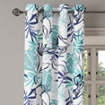 thumbnail image 3 of Ambesonne Grommet Curtain, , 50"x63", Seafoam White Dark Indigo, 3 of 5