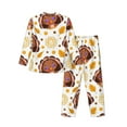 thumbnail image 2 of Kll Fall Turkey Sleepwear Mens Flannel Pajamas,Long Cotton Pj Set, 2 of 9