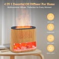 thumbnail image 2 of Fireplace Flame Essential Oil Diffuser for Home, 260ml Wheat Stylish Humidifier, 2 of 7