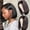Black, variant on Wig Lace Front Glueless Human Hair Wig with Transparent Frontal Plucked Hairline Dense Brazilian Weave for Black Brazilian Hair Wig