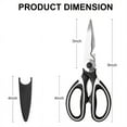 thumbnail image 4 of 1 Pair Of Scissors, Kitchen Shears, Super Sharp Premium Shears With Sheath, Heavy Duty Poultry Shears, Bottle Opener, Multipurpose Scissors, 4 of 7