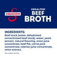Swanson 100 Natural, GlutenFree Unsalted Beef Broth, 32 oz Carton