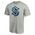 thumbnail image 2 of Men's Heathered Gray Seattle Kraken Primary Logo T-Shirt, 2 of 4