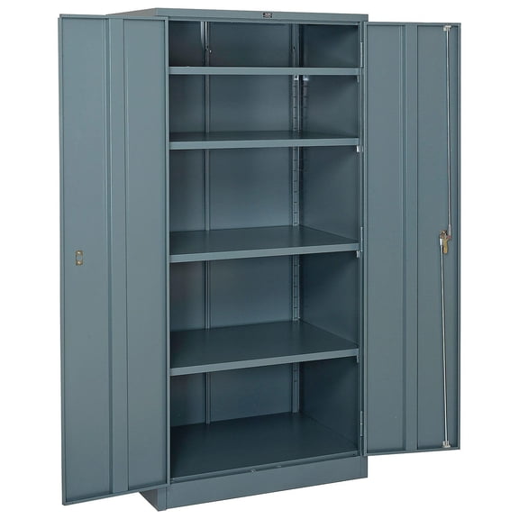 Global Industrial 493310GY Storage Cabinet Easy Assembly, Gray - 36 x 24 x 78 in.