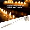 thumbnail image 6 of Gupbes Candle Cover, Candle Snuffer,1Pcs Fashion Stainless Steel Bell Shaped Candle Snuffer Wick Trimmer Cover Hand Tool, 6 of 7