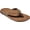 Brown, variant on OluKai Tuahine Toe Post Sandals for Men - Toffee/Toffee - 10M