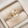 thumbnail image 3 of 2.10Ct Emerald Cut Lab-Created Diamond Women Engagement Ring 14KYellow Gold Plated, 3 of 3