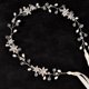 thumbnail image 3 of Nvzi Horquillas para el pelo de boda con flores para novias, peinetas con perlas de cristal, pinzas para el pelo, accesorios para el pelo de boda dorados, joyas plateadas, 3 of 4